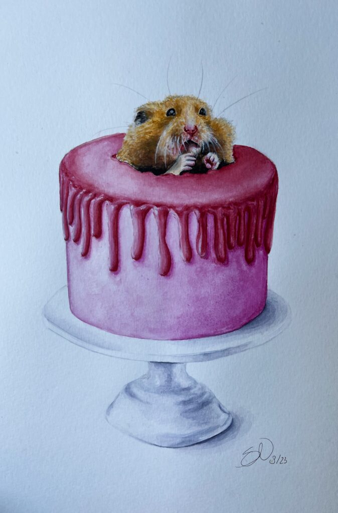 Hamster in Cake