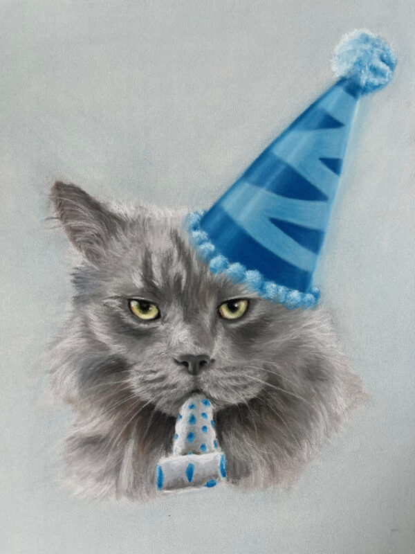 Grumpy Birthday Cat