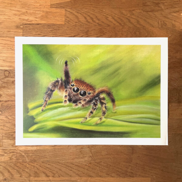 Poster van een zwaaiende springspin