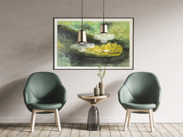 Mockup Poster van een zeelsak
