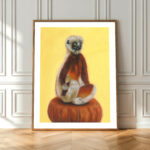 Mockup van een Lemur Poster
